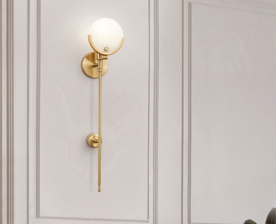 Настенный светильник медный, LUMINAIRE медный 63*12 см, LED, 10 Вт