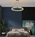 Люстра подвесная CEREN 100*150 золотой, хрусталь, металл, LED.