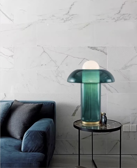 Настольная лампа OUFULA, зеленая, E27