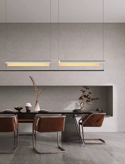 Люстра черная, белая Avelor, металл, 118*13 см, светодиодная, LED