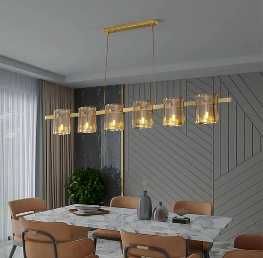 Люстра подвесная, медный, стекло, FLOWERSLOVER 140*17, металл, G9.