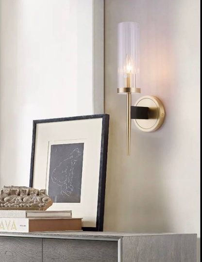 Настенный светильник DON, бра 12*40, бронза, металл, Е27.