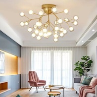 Люстра золотая Elomtra, металл, стекло 88*57 см, G4