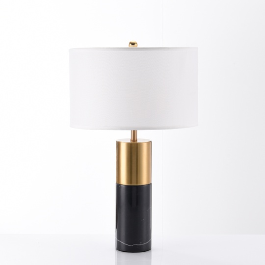 Настольная лампа черно белая, IMPERIUM Marble, 38*65 см