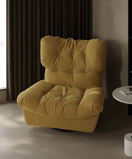 Кресло Picas, желтое, со съемной подушкой