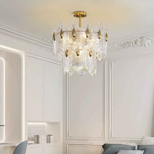 Люстра подвесная, медный, стекло, CHIMES 80*23, металл, E14.