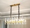 Дизайнерский светильник медный 68*38 см, led, e14, медь, хрусталь, Китай