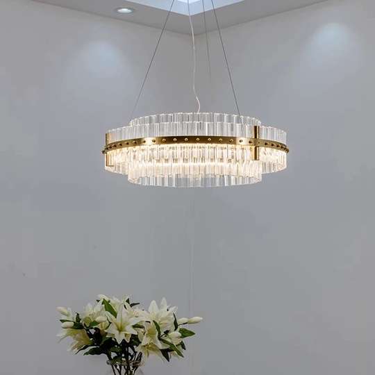 Люстра подвесная, медь, стекло, GUZ 80*18, металл, LED.