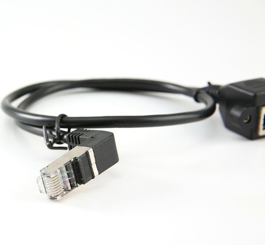 Кабель RJ45 AM - RJ45 AF Cat.5 90 гр(1 м)