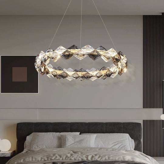 Люстра подвесная, медный, кристалл, AYSE 50*60, металл, LED.