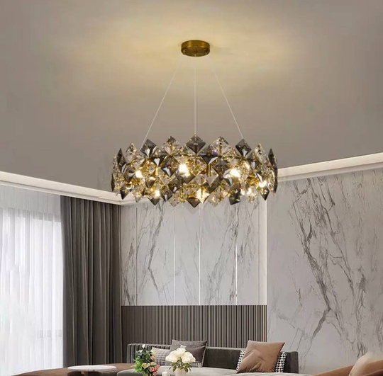 Люстра BANY 100*20 золото, стекло, металл, Е14.