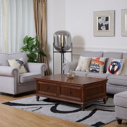 Напольный светильник - торшер Burasca, черный, 48 см, E27, 5 Вт