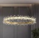 Люстра подвесная, золото, хрусталь, AXTON 40*120, металл, LED