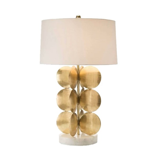 Настольная лампа GLOW 38*68, античная бронза, металл.