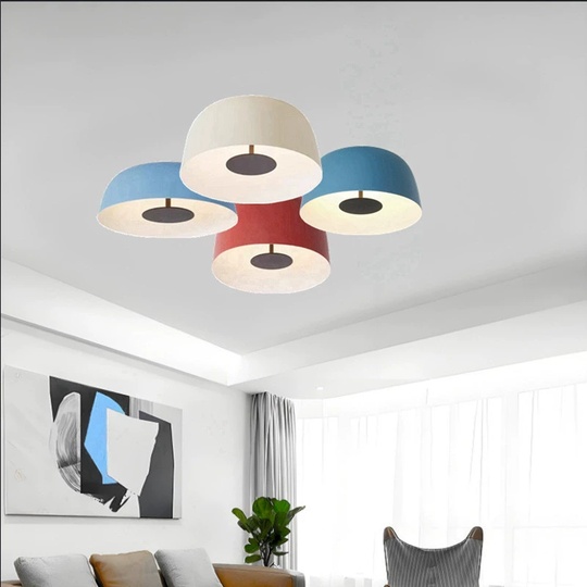 Потолочный светильник голубой Ultravex, металл, 41.8*25 см, светодиодная, LED