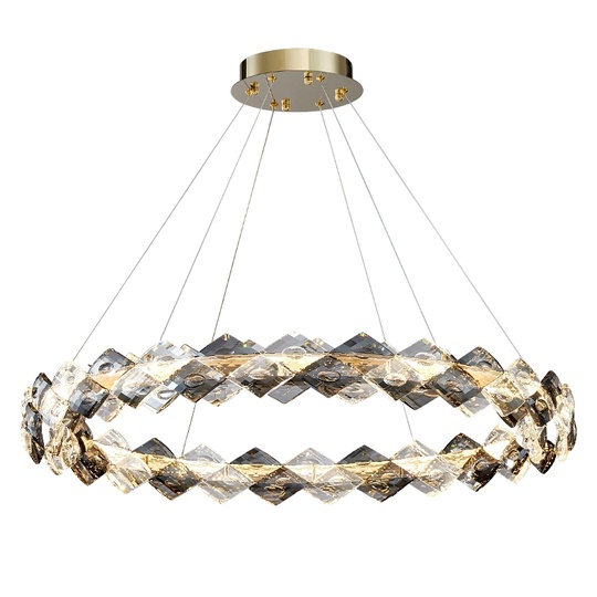 Люстра подвесная, медный, кристалл, AYSE 80*60, металл, LED.