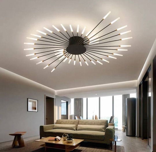 Люстры черная Elyzorn, металл, 105*9 см, светодиодная, LED