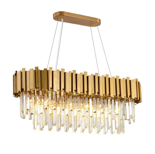 Люстра подвесная, медный, кристалл, BONNIE 90*35, металл, E14.