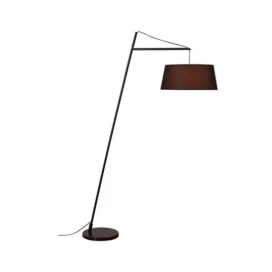 Торшер, черный, European Loft 185*30, светодиодный, Е27, металл, ткань