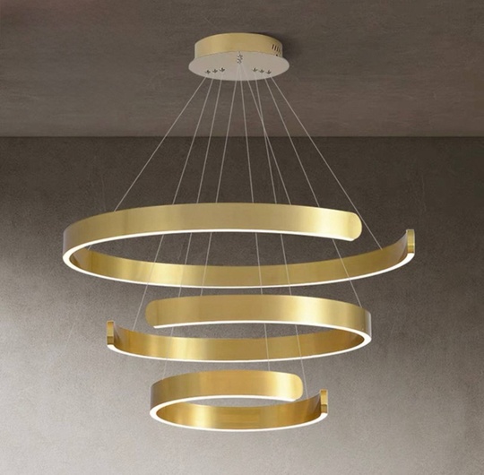 Люстра подвесная, медь, ПММА, LOLA 40*60*80 металл, LED.