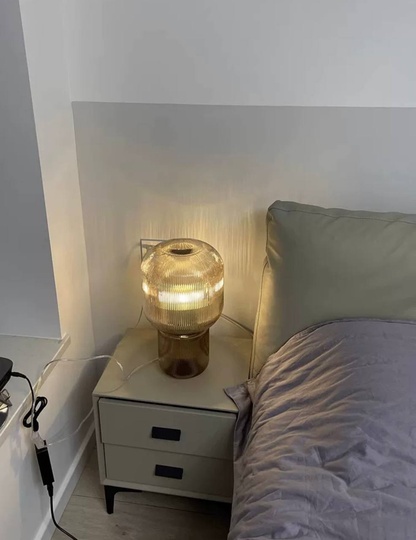 Настольная лампа BLOSSOM 28*40, коричневая бронза