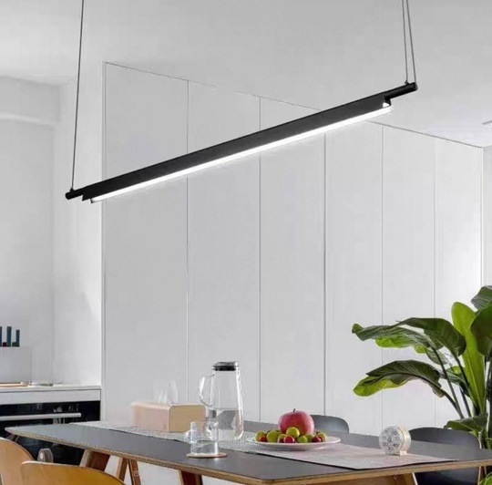 Люстра черная Vantor, металл, 160*200 см, светодиодная, led