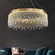 Люстра подвесная FATMA 100*30 бронза, хрусталь, металл, LED.