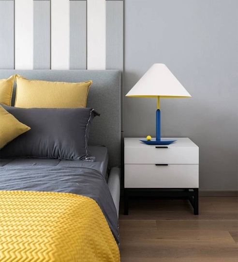 Настольная лампа TRIANGLE 41*53, синий, металл