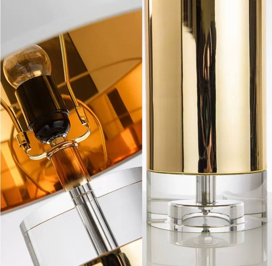 Настольная лампа HOTEL 38*68 золото, белый, металл, стекло