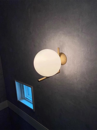 Настенный светильник бронза RON, Бра, 20*28, металл, Е27.