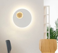 Настенный светильник LESTER 25*25, белый металл, LED.