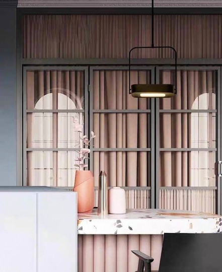 Люстра черная Eloraq, металл, 30*27 см, светодиодная, LED