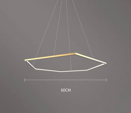 Люстра подвесная, медь, ПММА, OREO 60*120 металл, LED.