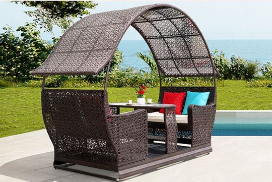 Качели садовые из ротанга Ziqing