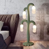 Торшер зеленый кактус Aurix, 36*140 см, LED, G9*4, стекловолокно, 10 Вт