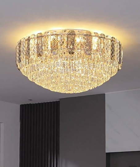 Потолочный светильник, медь, хрусталь, CLEOPATRA 100*42 металл, Е14.