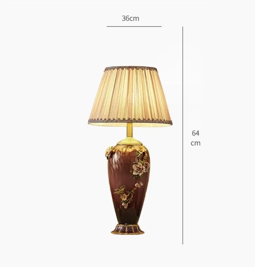 Настольная лампа Chet белый плафон, 64*36 см, E27