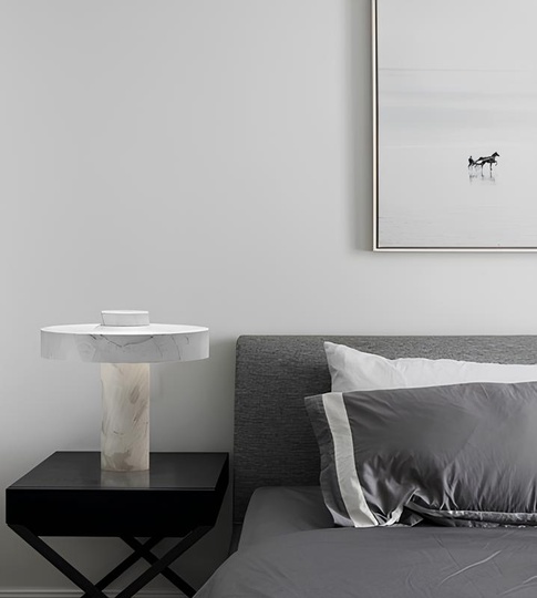 Настольная лампа мрамор MARBLE 36*39 см, светодиодная, имитация мрамора