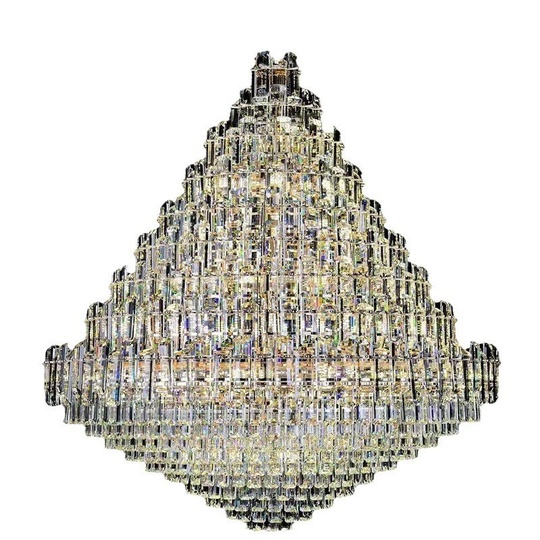 Люстра подвесная, золото, кристалл, QANTAS  80*110 металл, E14.