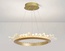 Люстра подвесная, золото, кристалл, KESTER 50*15 металл, LED.