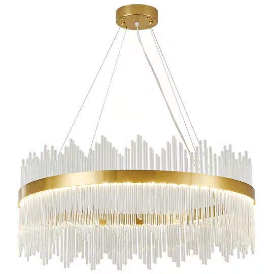 Люстра подвесная, медная, стекло, DICLE 60*26, металл, LED.