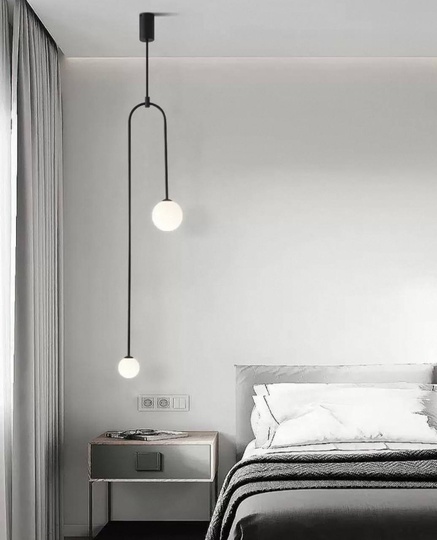 Светильник потолочный, черный, Elirvo, металл, 23*150 см, G9