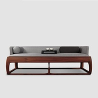 Прямой диван Johnson темный орех, ткань, 200*95*66 см