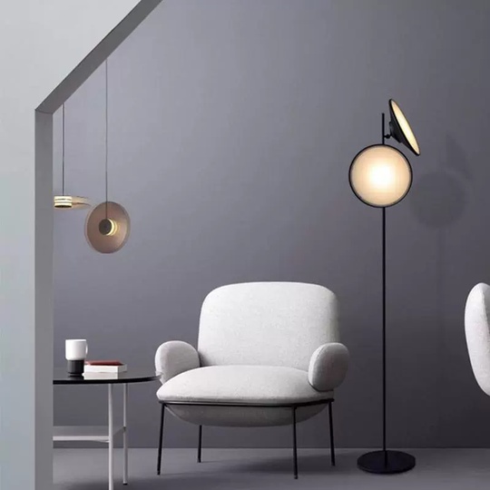 Торшер черный Henry 28*165, LED, металл