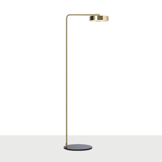 Торшер, бронза, черный Vesper 30*155, LED, металл