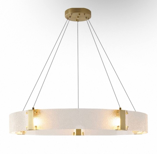 Люстра подвесная, золото, стекло, CHAIM 80*10, металл, LED