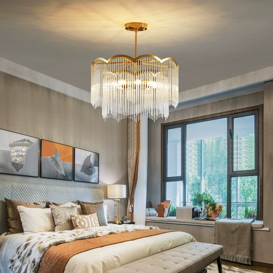 Люстра подвесная, медь, стекло, AUTUTKUN 40*35, металл, Е14.