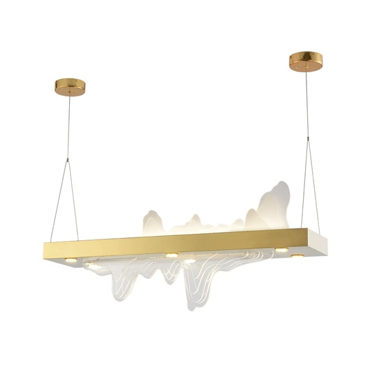 Люстра золотая Virella, металл, 100*38 см, светодиодная, LED