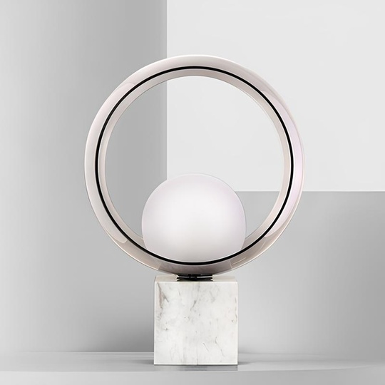 Настольная лампа круглая Tivoli, 25*34 см, светодиодная, E27