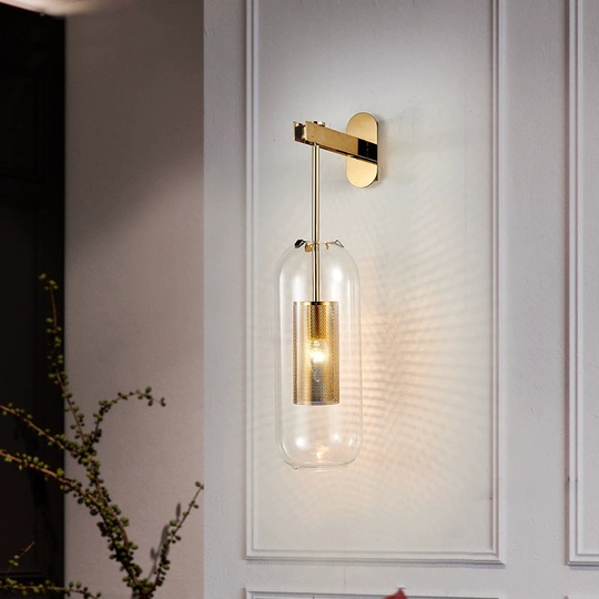 Настенный светильник DANNY, бра 27*56, бронза, металл, Е14.